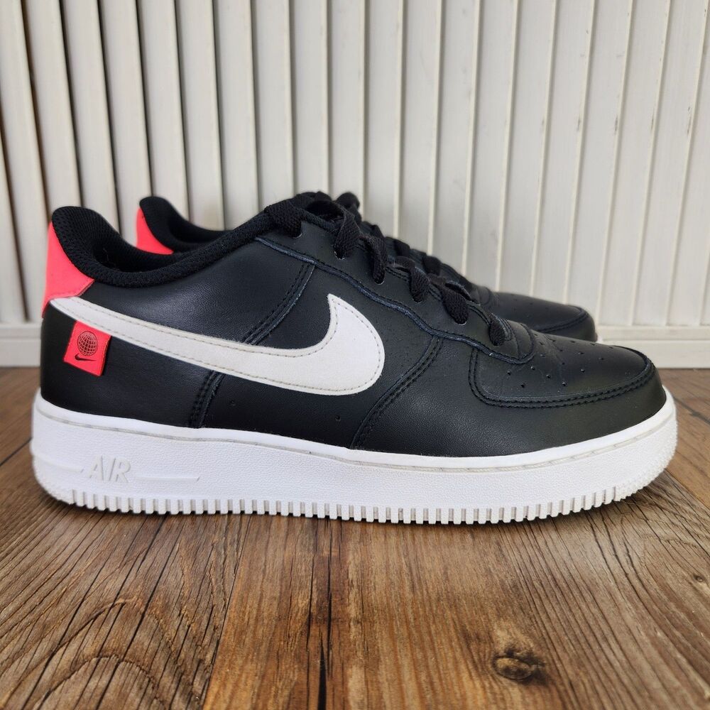 Nike Air Force 1 Worldwide Sneaker Womens 8 (6.5Y) Black Street Shoes CN8533-001